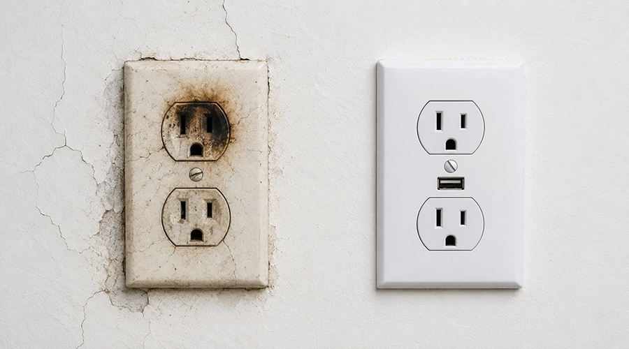 Montaż gniazdek elektrycznych